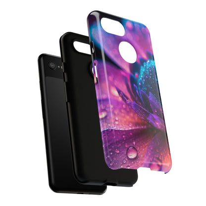 Vibrant Blue And Purple Flower Tough Phone Case