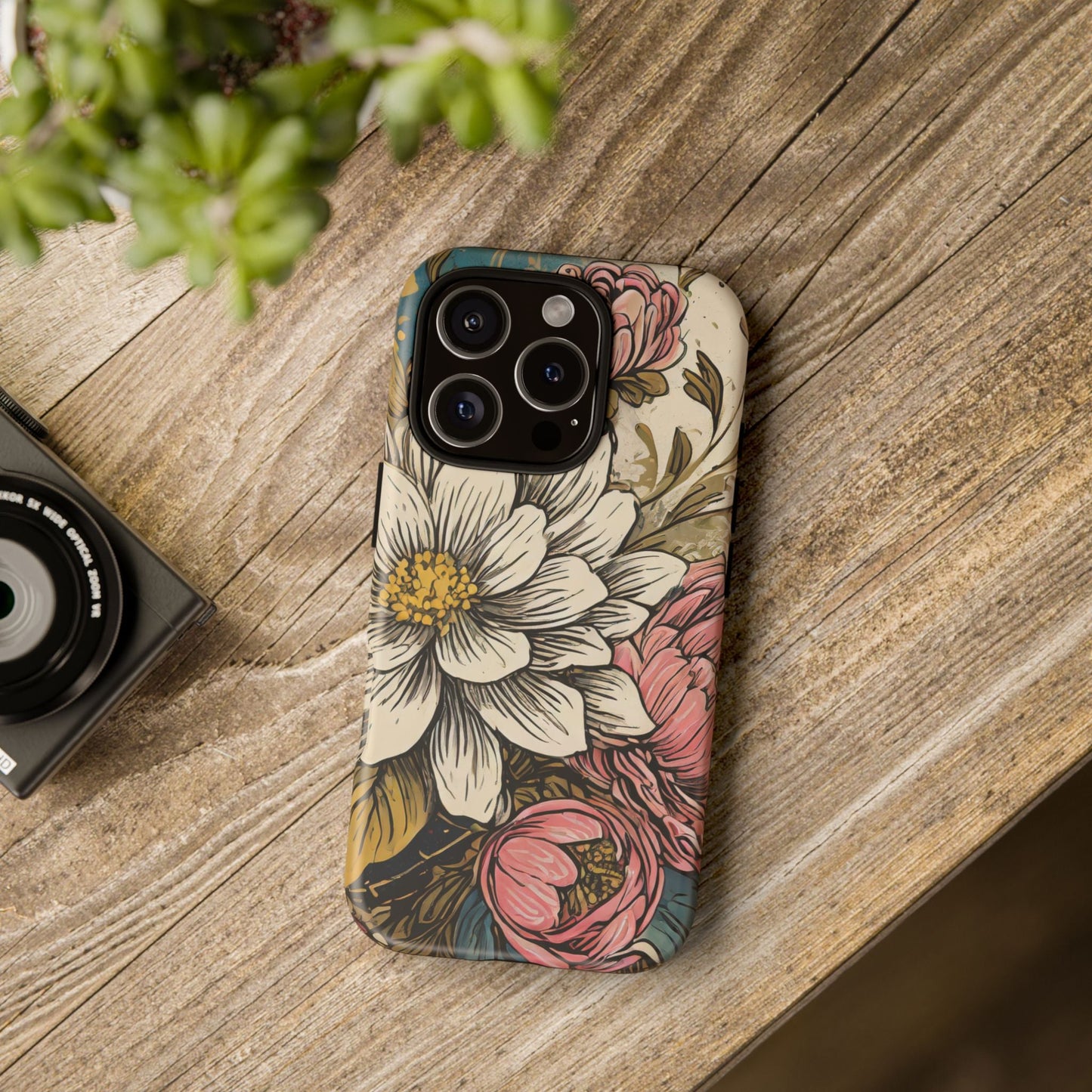 Beautiful White Floral Tough Case