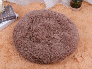 Round Small Dog Plush Bed