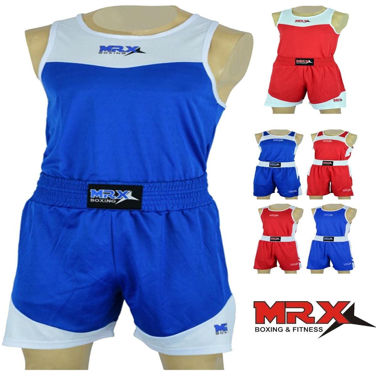 MRX Men's Boxing Uniform set for Training or Fighting Jersey & Shorts All Sizes - Triathlete Store