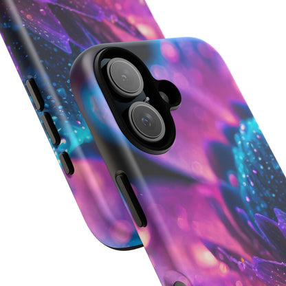 Vibrant Blue And Purple Flower Tough Phone Case