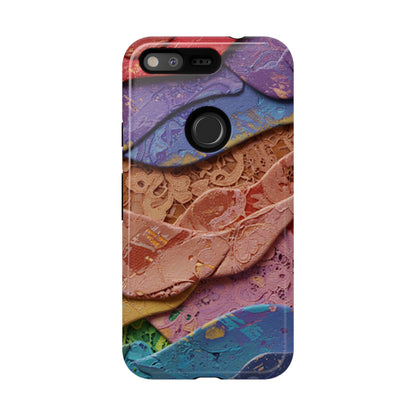 Abstract Painted Lace Tough Phone Case