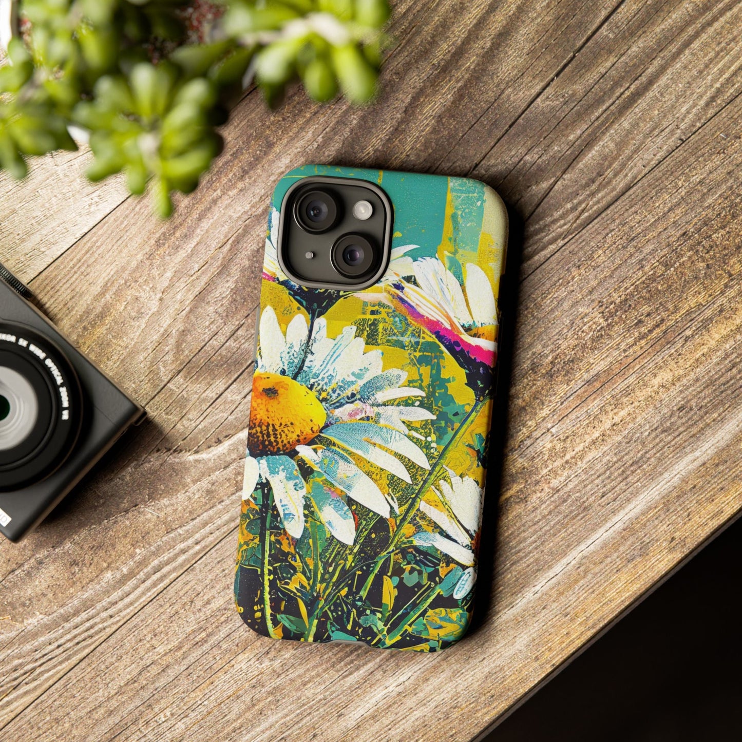 Colorful Daisy Floral Tough Phone Case