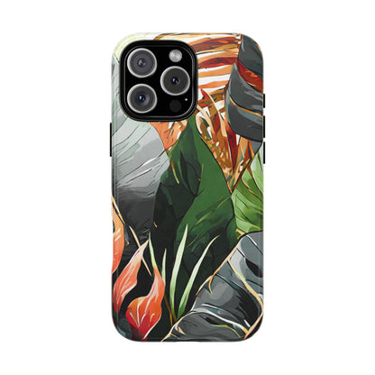 Tropical Leaf Tough Phone Case