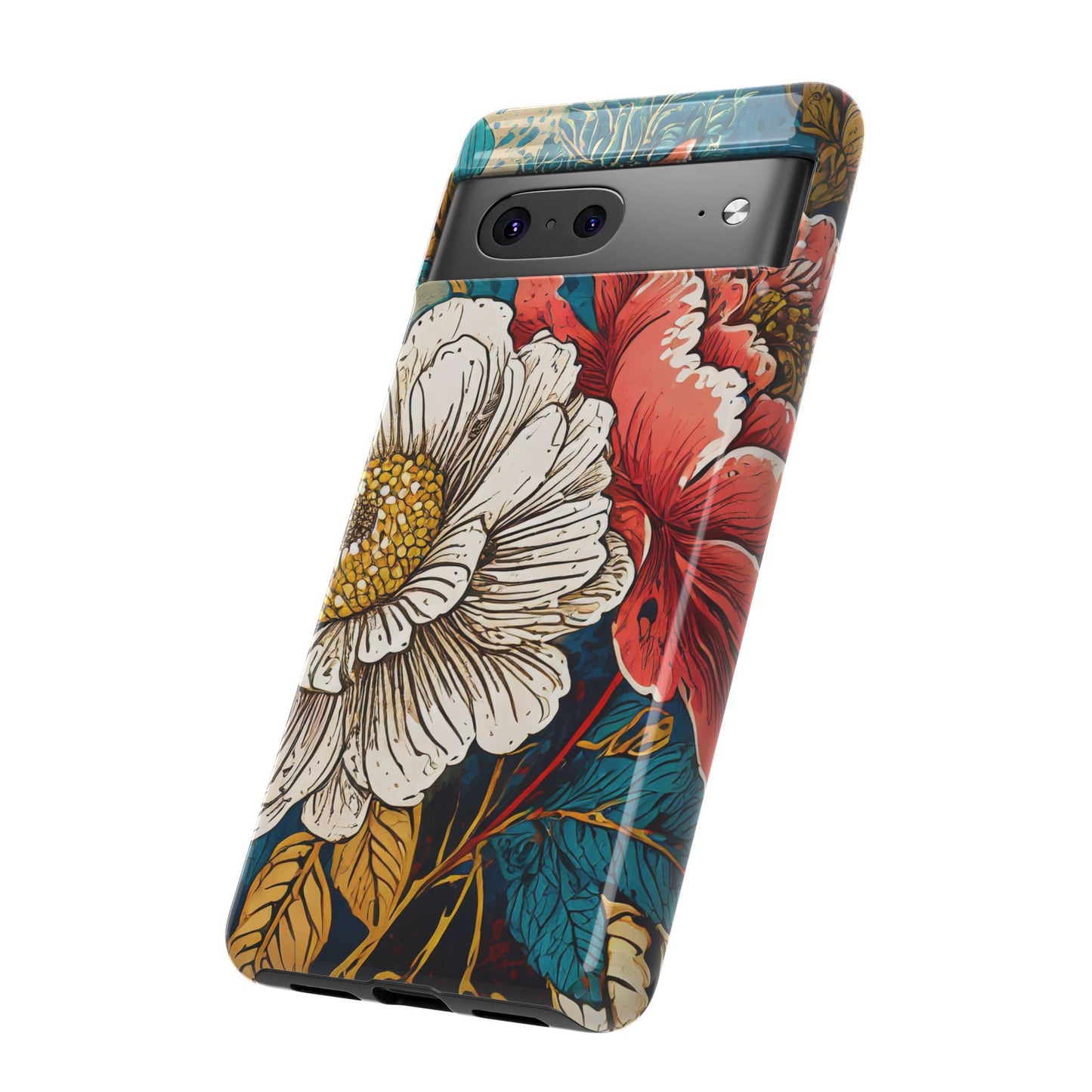 Artistic Floral Tough Phone Case