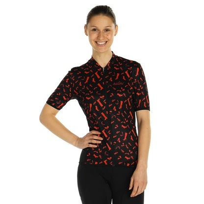 Nalini Women's Red Shoes Cycling Jersey (Black with Red Shoes) XS, S, M, L, XL