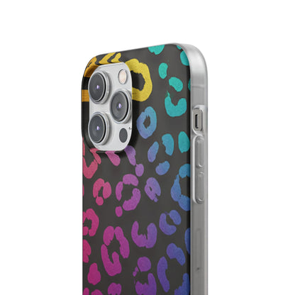 Vibrant Leopard Print Flexi Phone Case