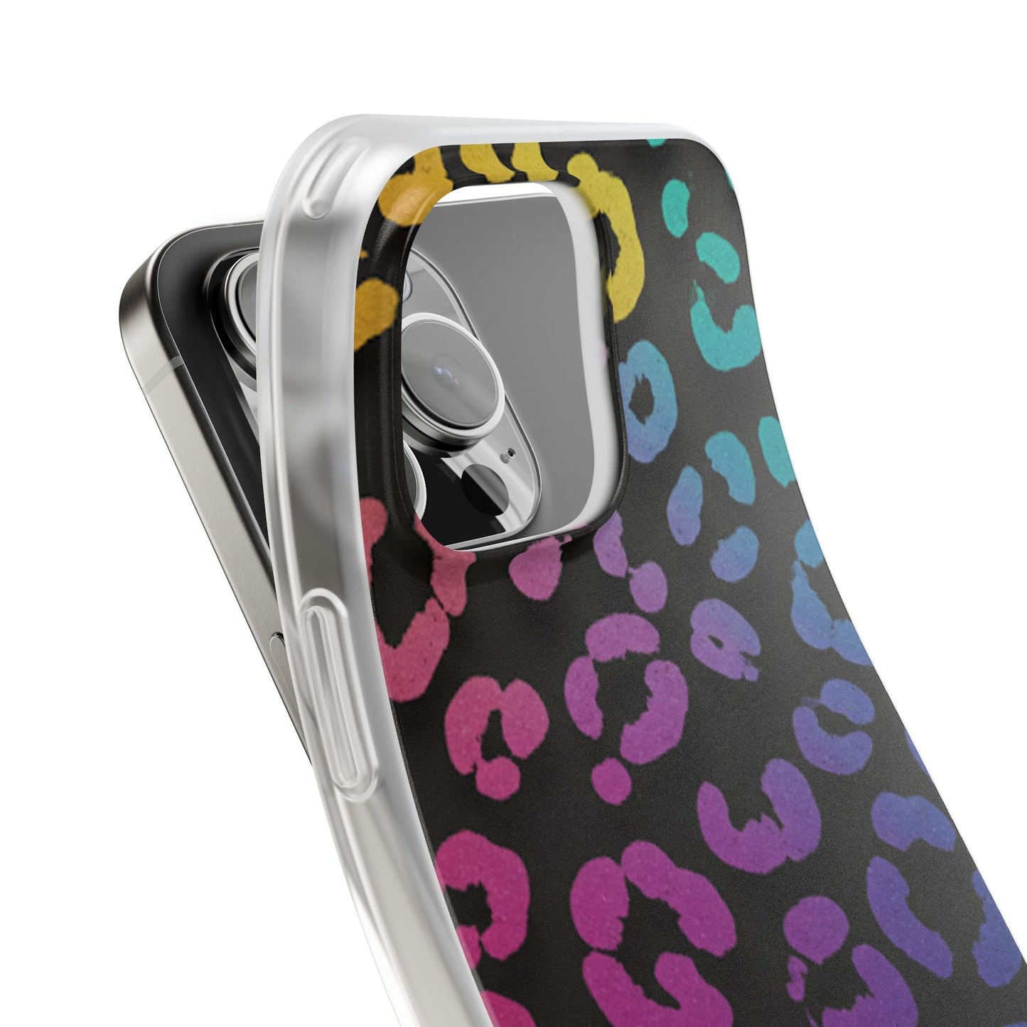 Vibrant Leopard Print Flexi Phone Case