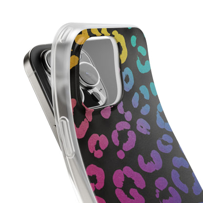 Vibrant Leopard Print Flexi Phone Case