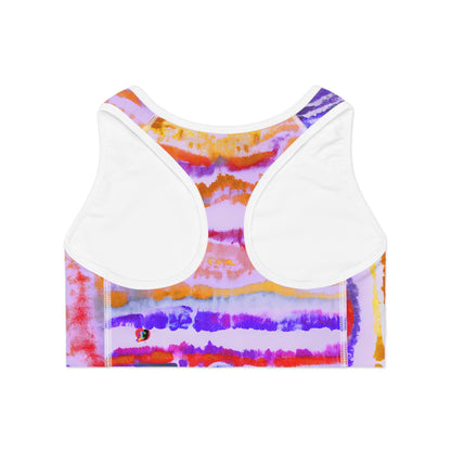 Aborigine Stripes and Stars Sports Bra