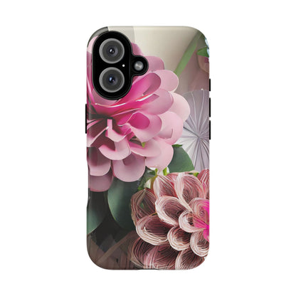 Elegant Paper Flowers Tough Phone Case