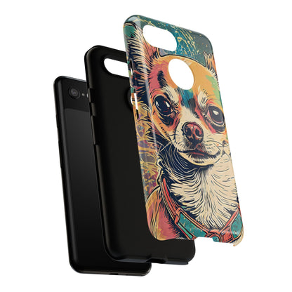 Abstract Chihuahua Tough Phone Cases