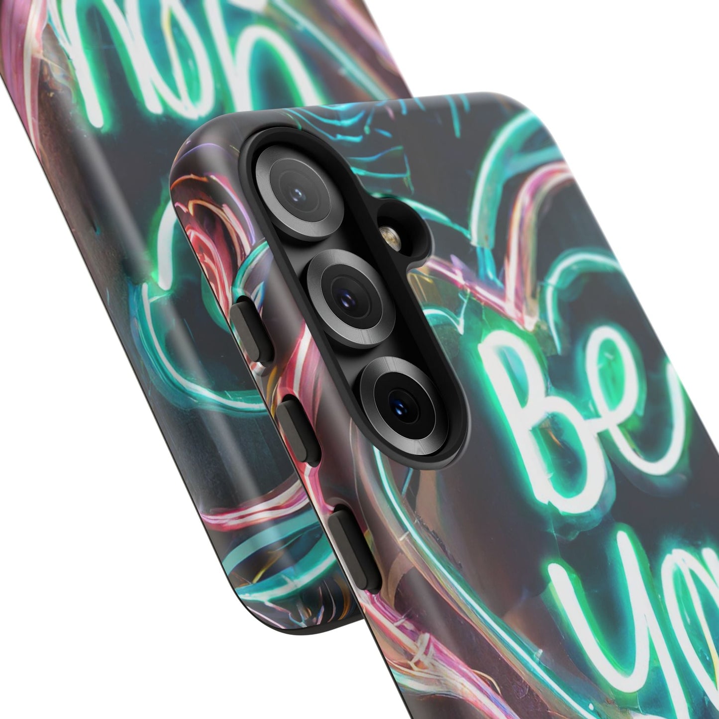 Be You Colorful Neon Heart Tough Phone Case
