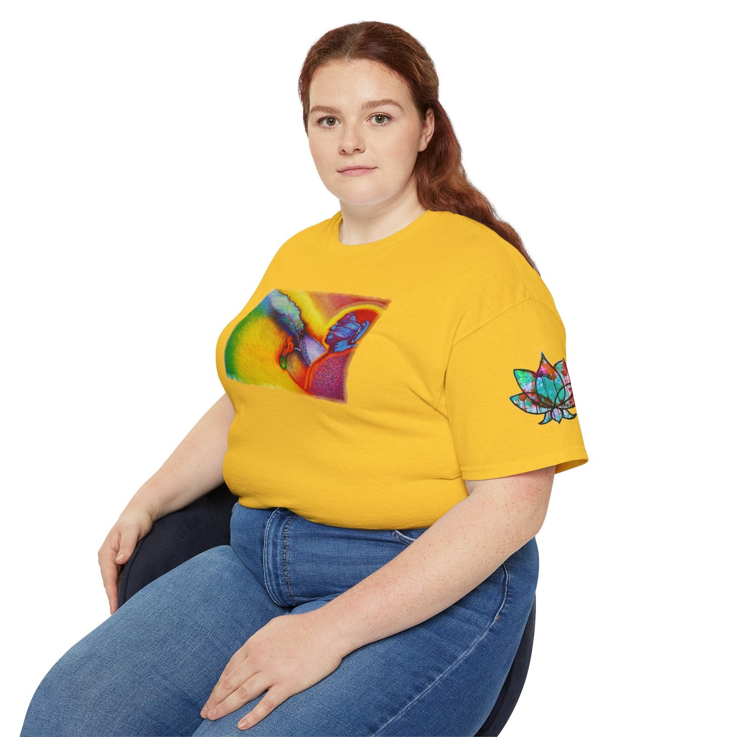 Surf is My Buddha Tablet Print Unisex Ultra Cotton Tee