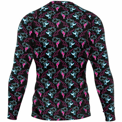 Rad Palm Neon Attack Rash Guard