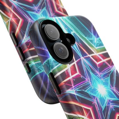 Neon Light Stars Tough Phone Case