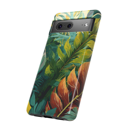 Tropical Leaf Tough Phone Case
