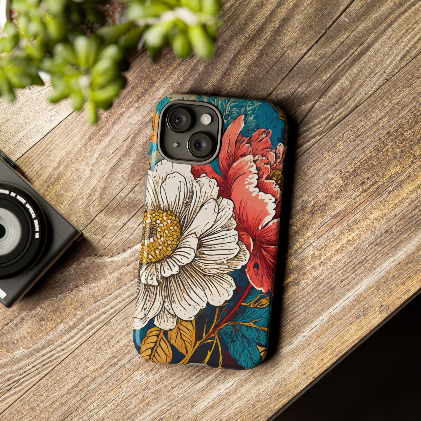 Artistic Floral Tough Phone Case