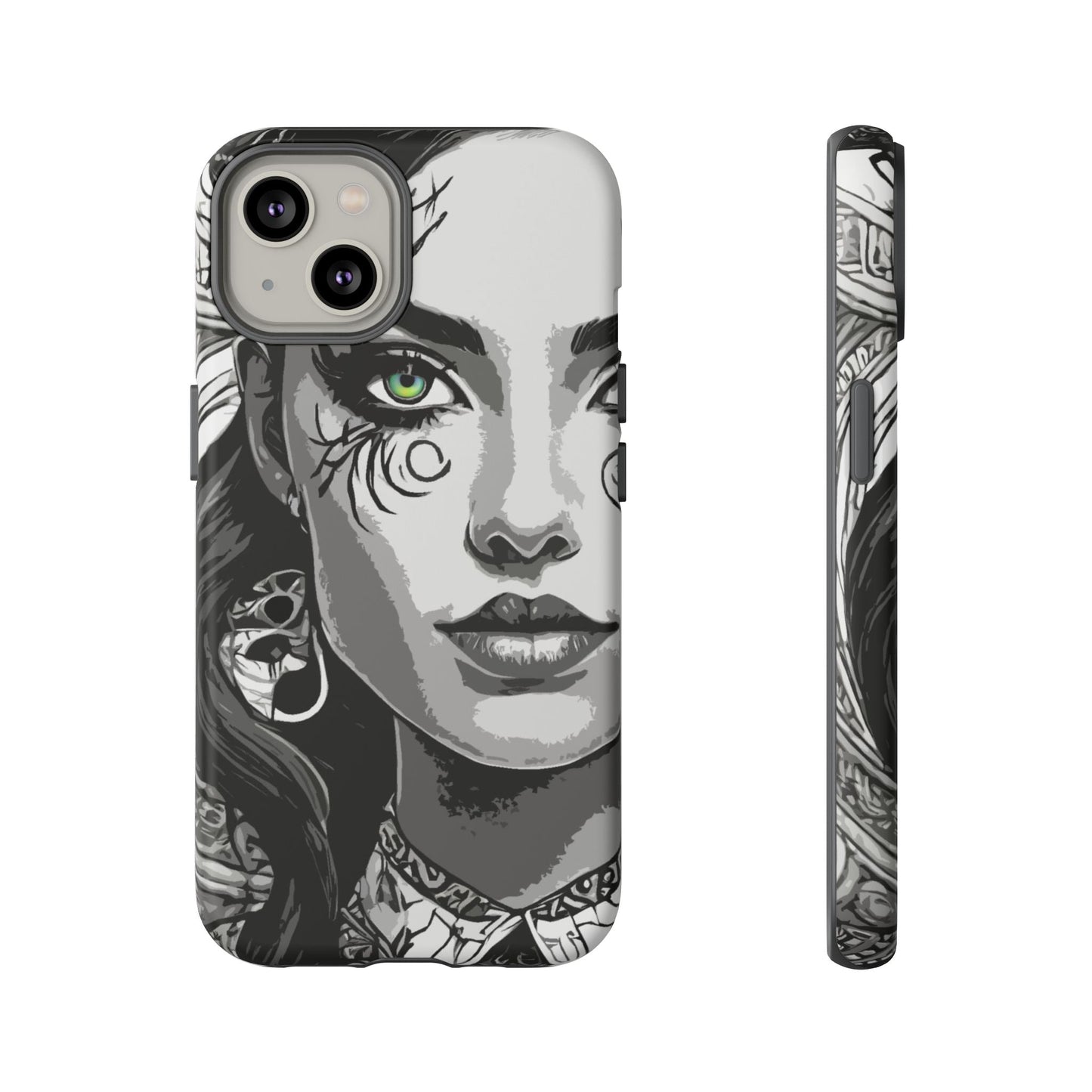 Green Eyed Devilish Beauty Tough Phone Case