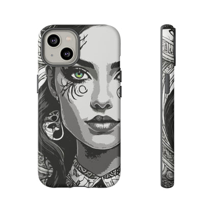 Green Eyed Devilish Beauty Tough Phone Case