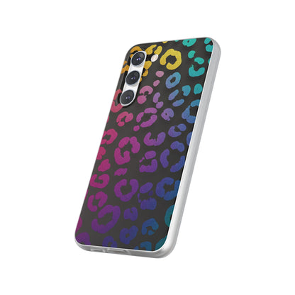Vibrant Leopard Print Flexi Phone Case