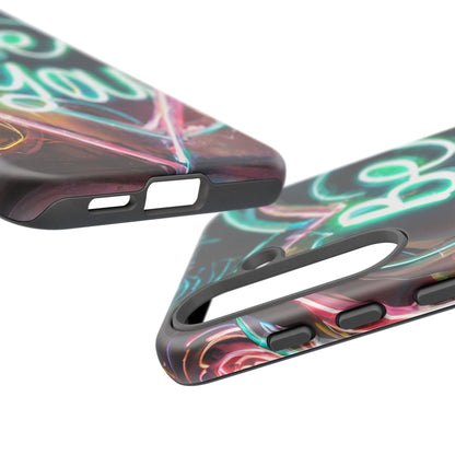 Be You Colorful Neon Heart Tough Phone Case