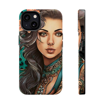 Vibrant Beauty Magnetic Tough Phone Case