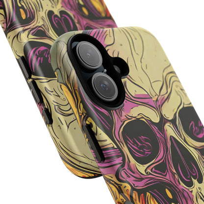 Abstract Purple Skull Tough Phone Case