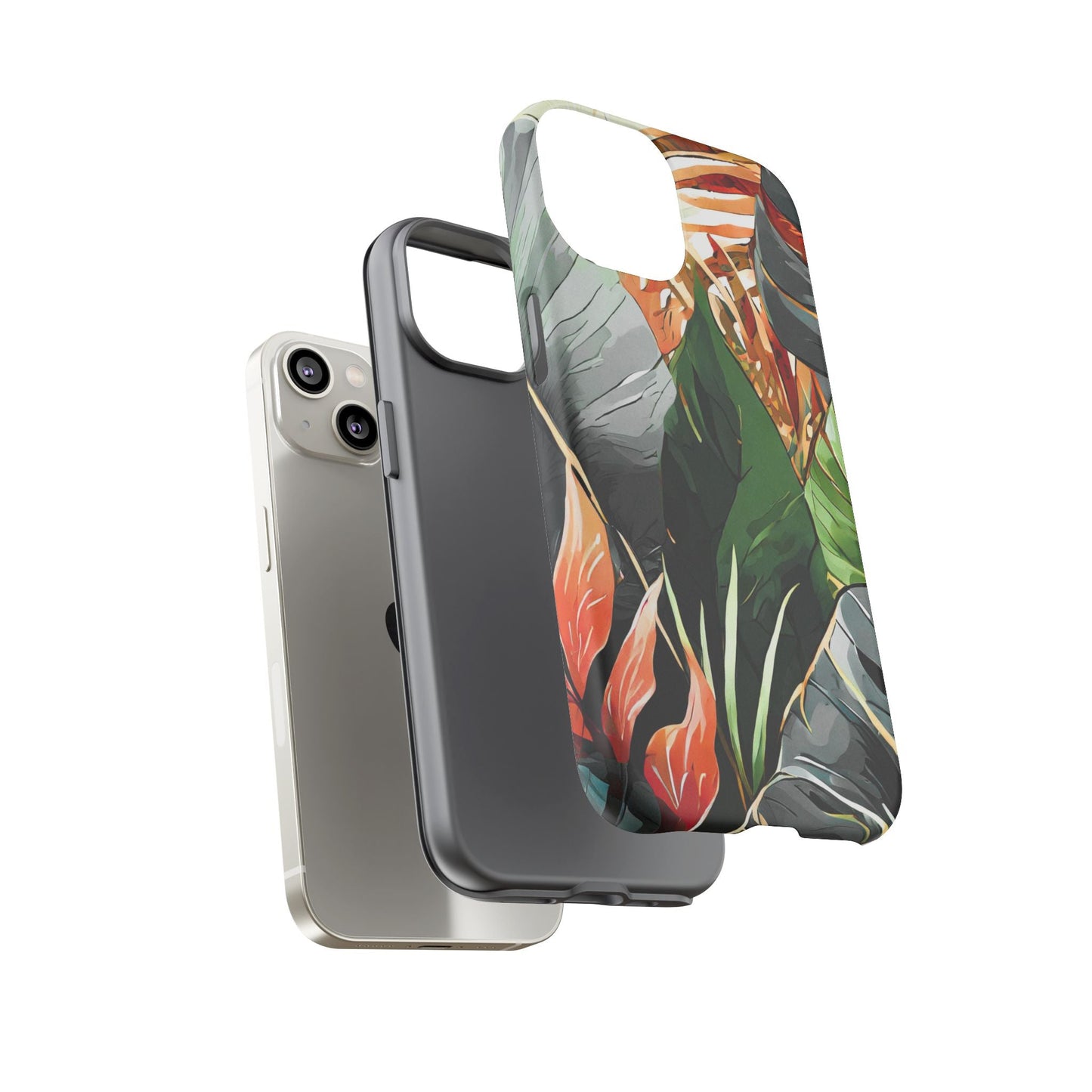 Tropical Leaf Tough Phone Case