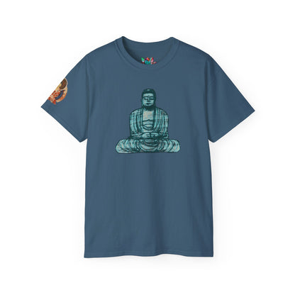 Fine Art Buddha Chalk Drawing Print Unisex Ultra Cotton Tee