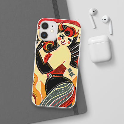 Red & Black Female Devil Flexi Phone Case