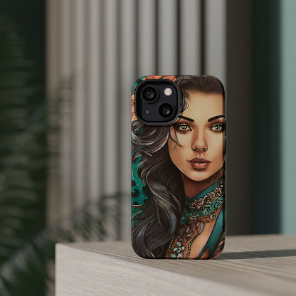 Vibrant Beauty Magnetic Tough Phone Case
