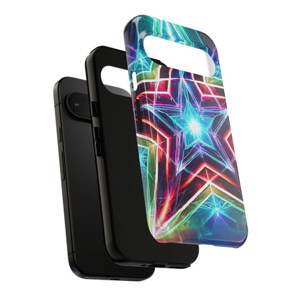 Neon Light Stars Tough Phone Case
