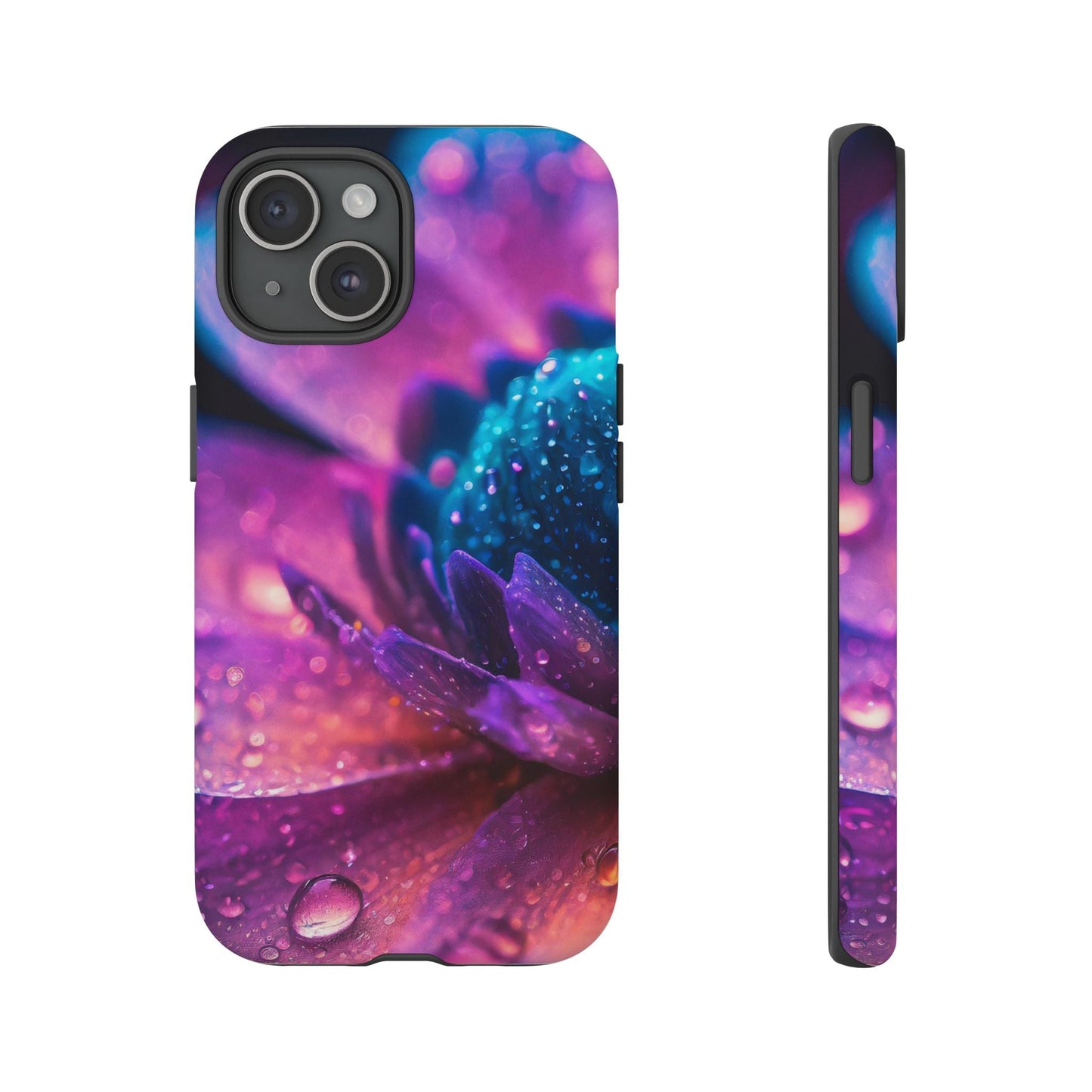 Vibrant Blue And Purple Flower Tough Phone Case