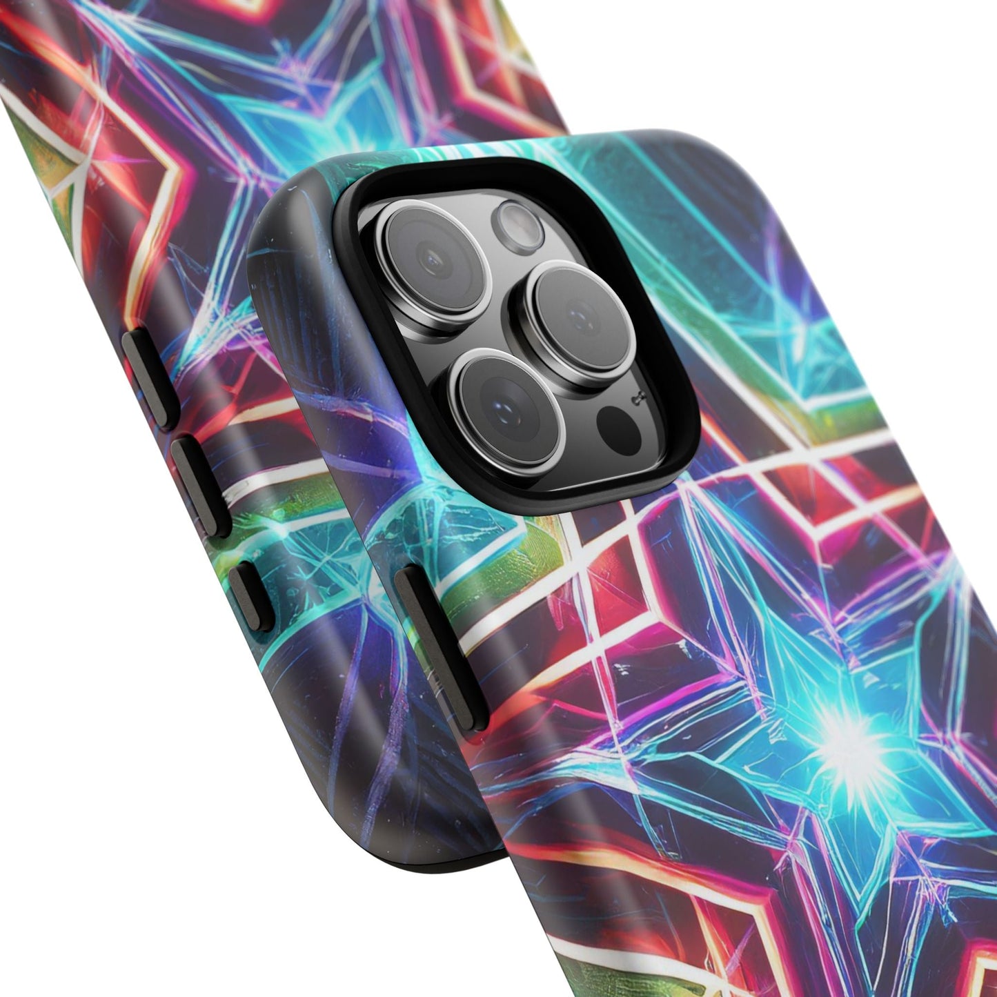 Neon Light Stars Tough Phone Case