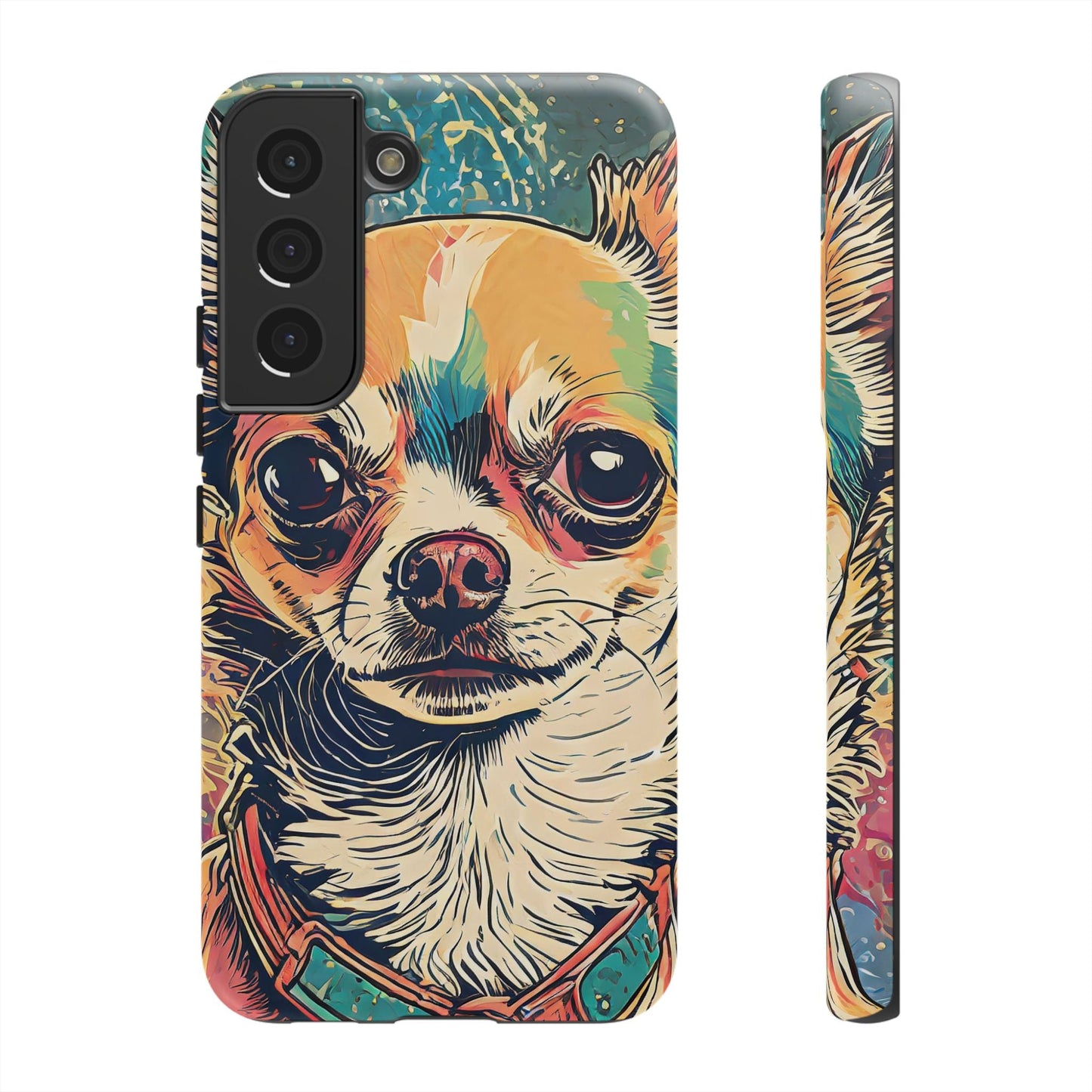Abstract Chihuahua Tough Phone Cases