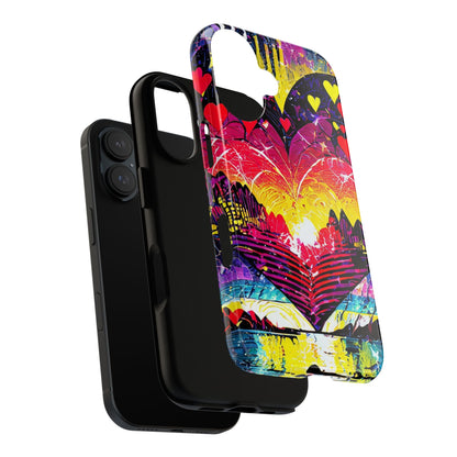 Vibrant Heart Sunset Tough Phone Case