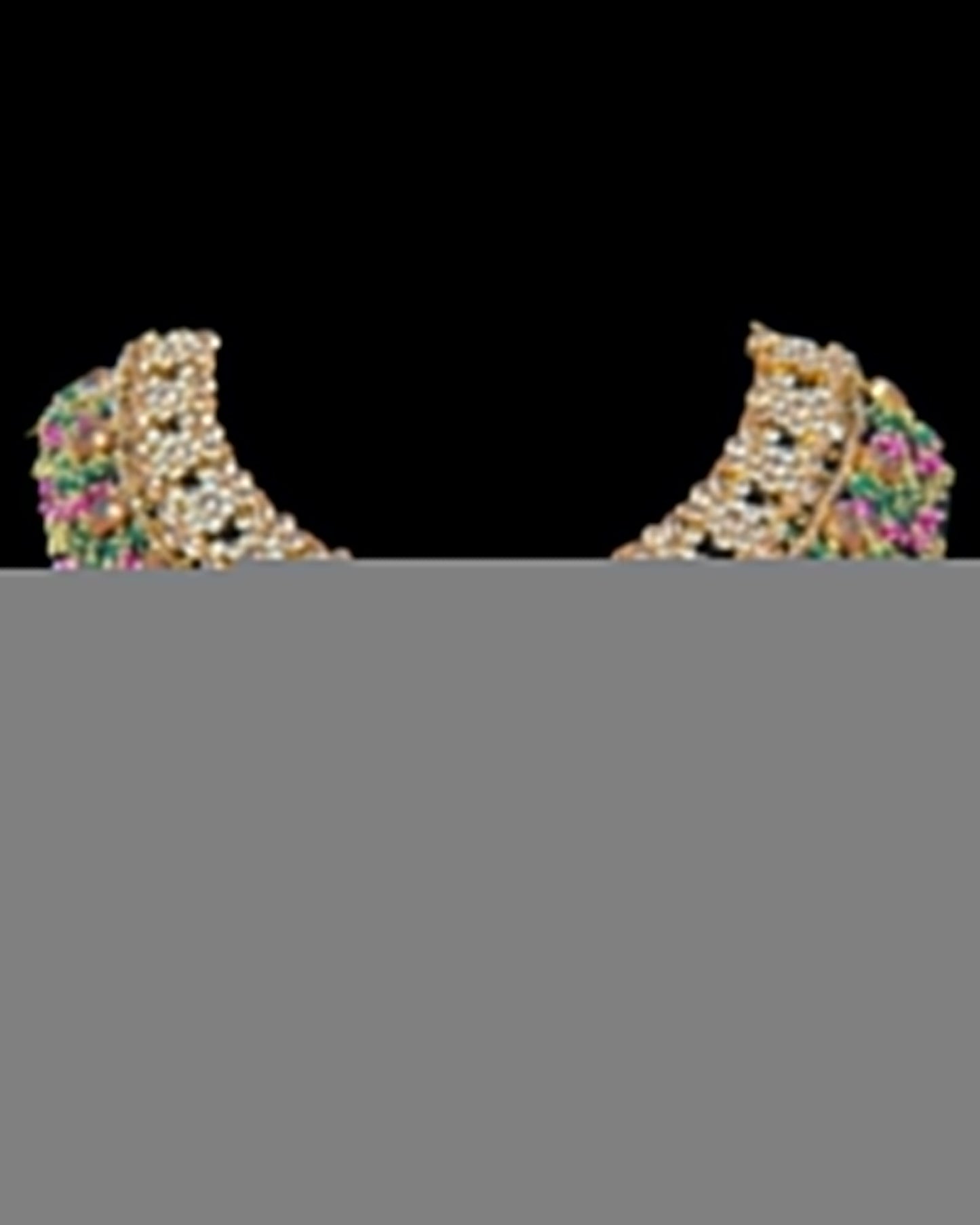 BR486 Safeera bridal set in purple and green combination ( READY TO SHIP )