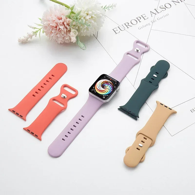 Silicone Apple Watch Band Series 11/10/9/8/7/6/5/4/ SE / Ultra 1/2/3