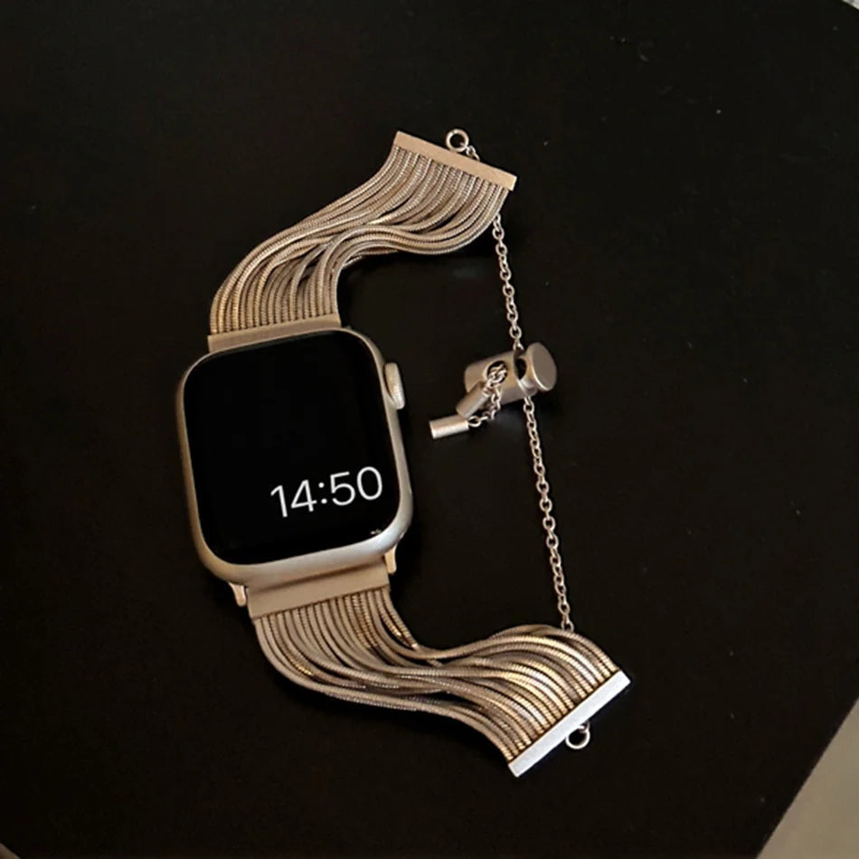 Steel Apple Watch Band Series 11/10/9/8/7/6/5/4/ SE / Ultra 1/2/3