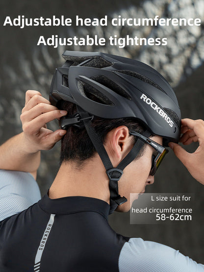 ROCKBROS Trail Helmet with Magnetic Goggles, Ionic+® Technology, and Adjustable Fit