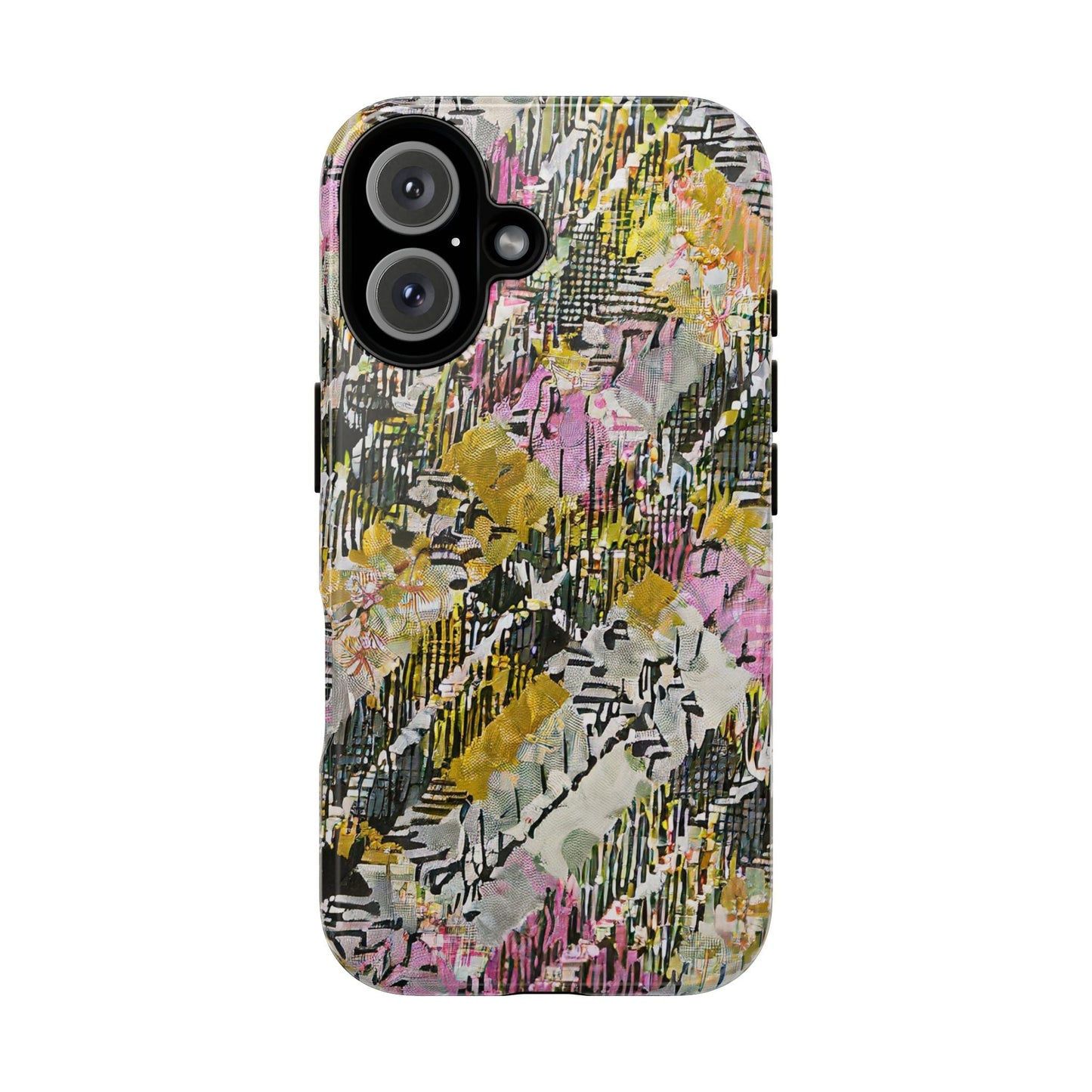 Purple Plaid Floral Artistic Tough Phone Case