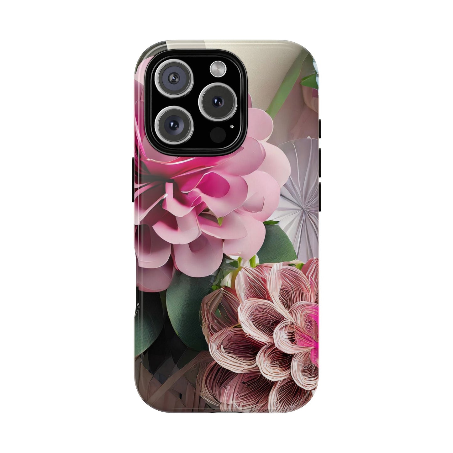 Elegant Paper Flowers Tough Phone Case