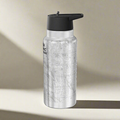 Lassen Volcanic National Park Topo Tumbler Bottle