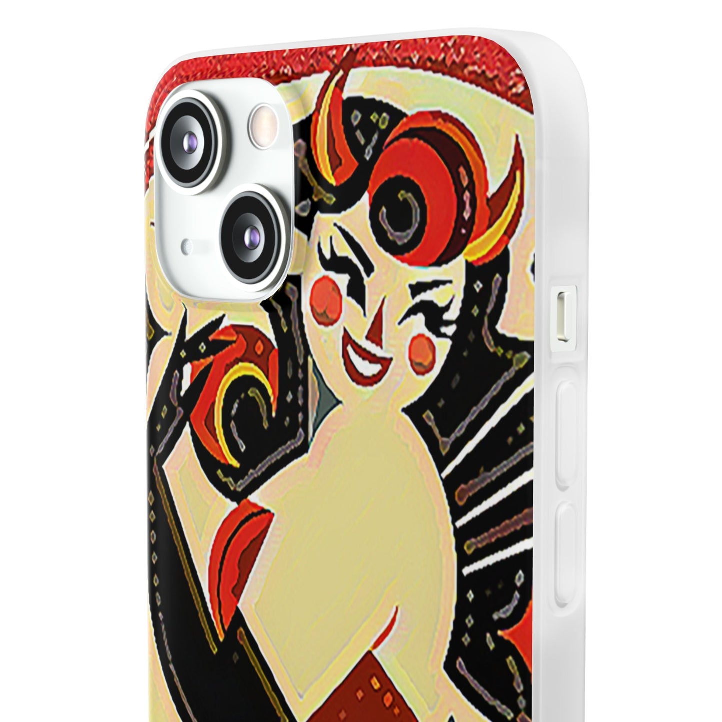Red & Black Female Devil Flexi Phone Case