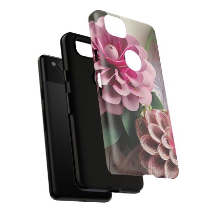 Elegant Paper Flowers Tough Phone Case