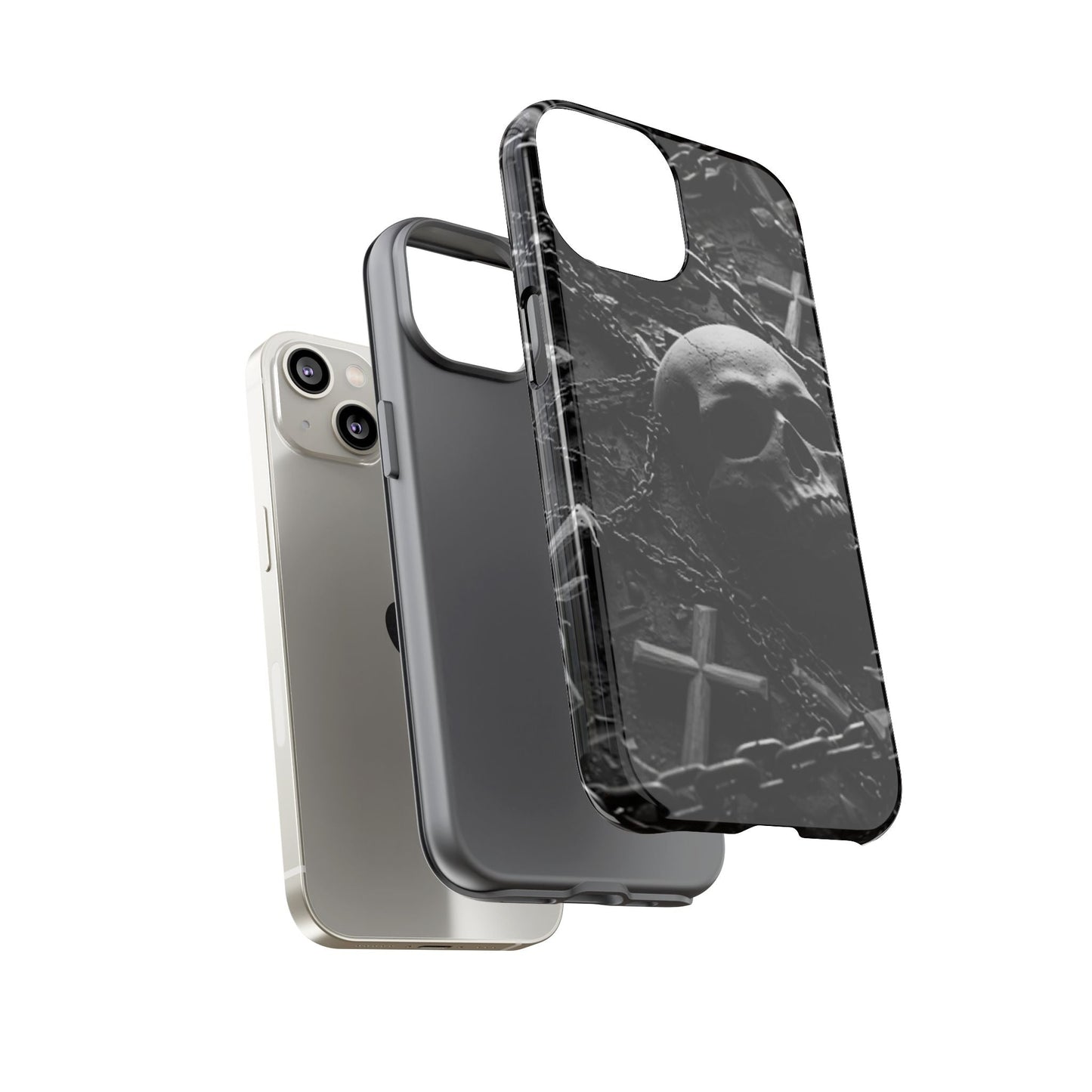 Gothic Skull Tough Phone Case