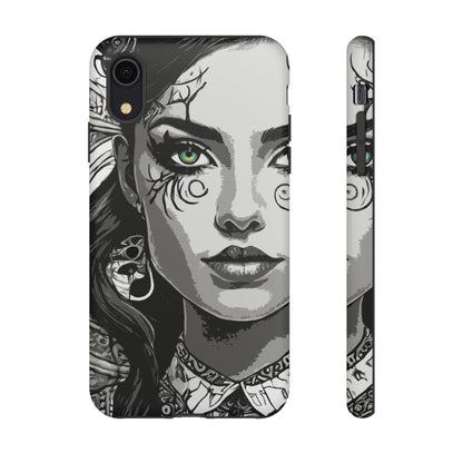 Green Eyed Devilish Beauty Tough Phone Case