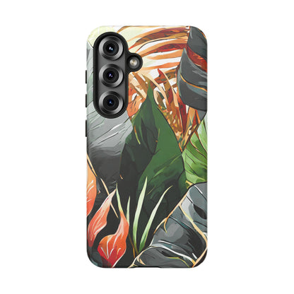 Tropical Leaf Tough Phone Case