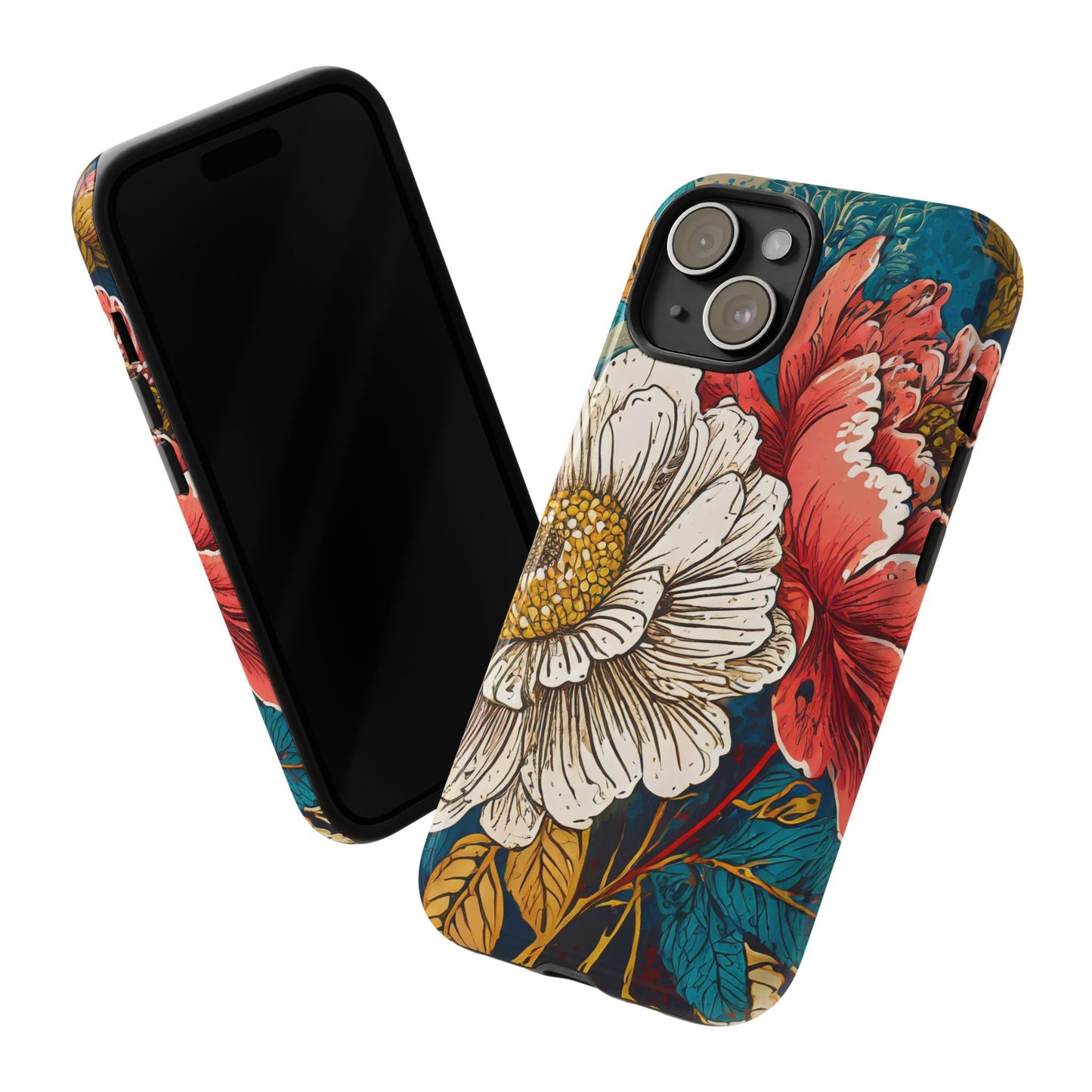 Artistic Floral Tough Phone Case